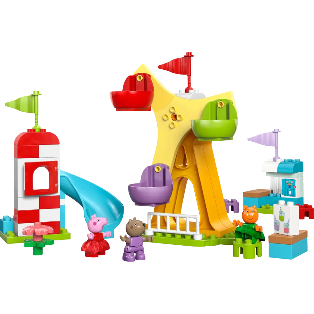 Конструктор LEGO DUPLO Peppa Pig Ярмарка развлечений 53 детали (10453) - фото 3