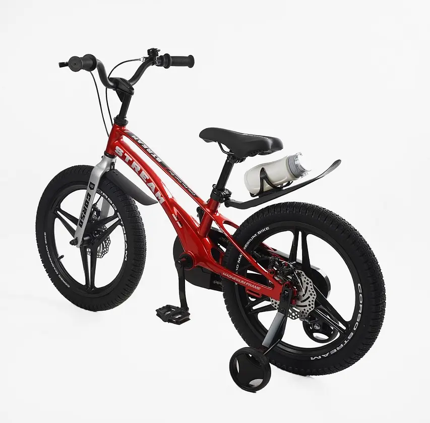 Велосипед 18" 2-х колёсный SM-82769 Corso «Stream» SM-82769 Красный, магниевая рама, литые диски, дисковые тормоза, собран на 75% - фото 3