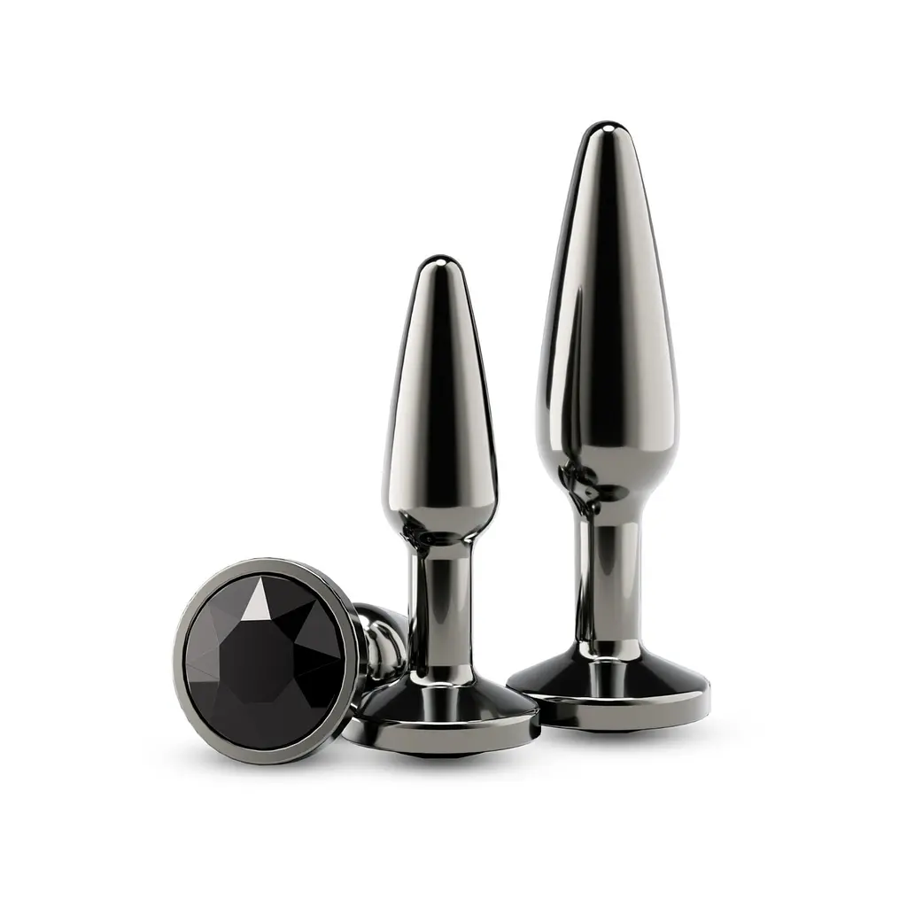 Набір анальних пробок NS Novelties Rear Assets - Tapered Trainer Kit - Gunmetal