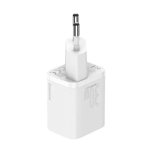 Блок питания адаптер Baseus Super Si 30 W 1 USB-C (CCSUP-J02) белый - фото 2