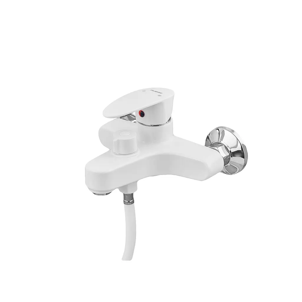 Смеситель для ванны Plamix Cezar-009 Euro SET white PM0692 Белый - фото 6