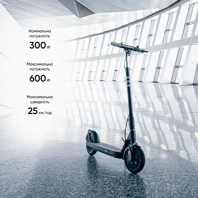 Електросамокат OKAI ES10-NEON Lite Black 9", 300(600)W, 7.8Ah, 30km, 25km\h, 20%, NFC, App,15kg (ES10-B) - фото 8
