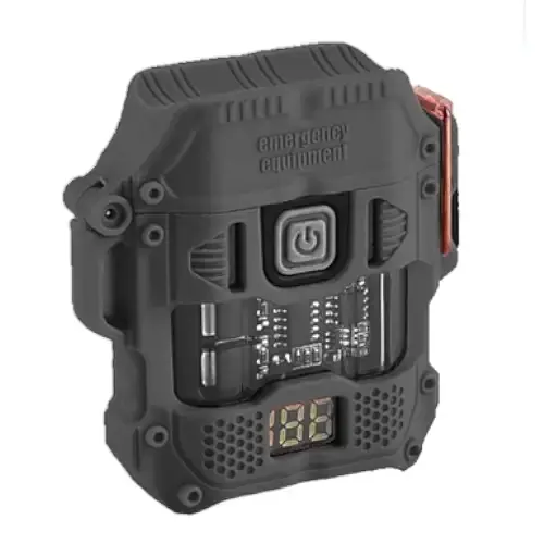 Ліхтар запальничка Multifunctional D54-2LED + BOX LCD Type-C (3+1 режими) - фото 4