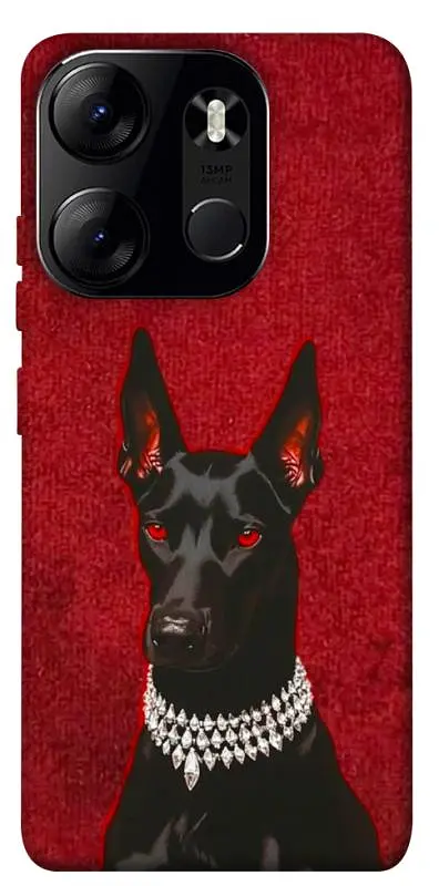 TPU чохол Demsky Premium doberman для Tecno Spark Go 2023