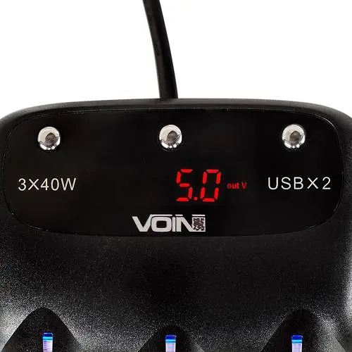 Автомобільний розгалужувач прикурювача VOIN 3 виходу 2400mA 12/24V Провід та Вольтметр (SC-3003) - фото 4