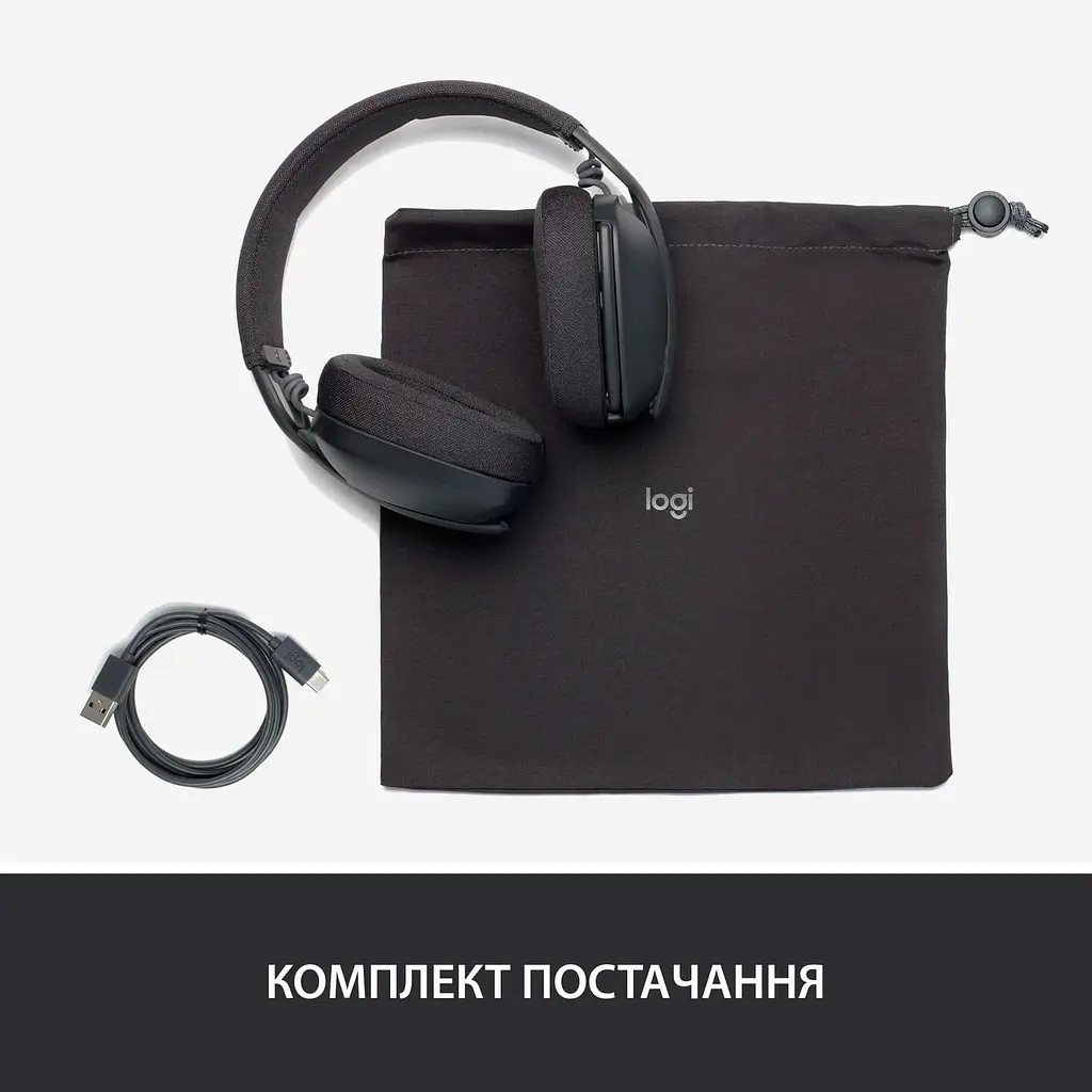 Гарнітура Logitech ZONE VIBE 100 Wireless Graphite (981-001213) - фото 10