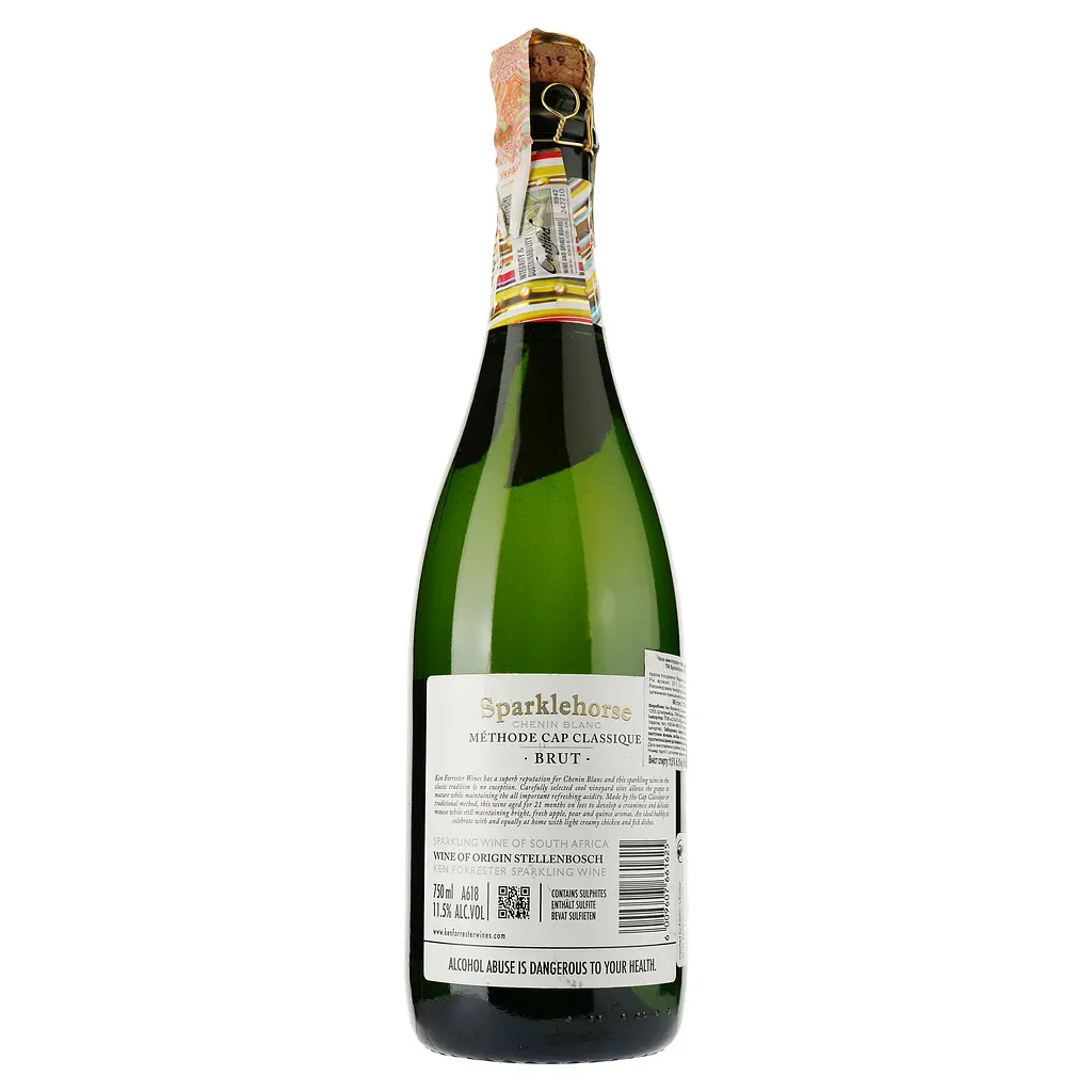 Вино ігристе Ken Forrester Cap Classique 2017, 11,5%, 0,75 л (873186) - фото 2