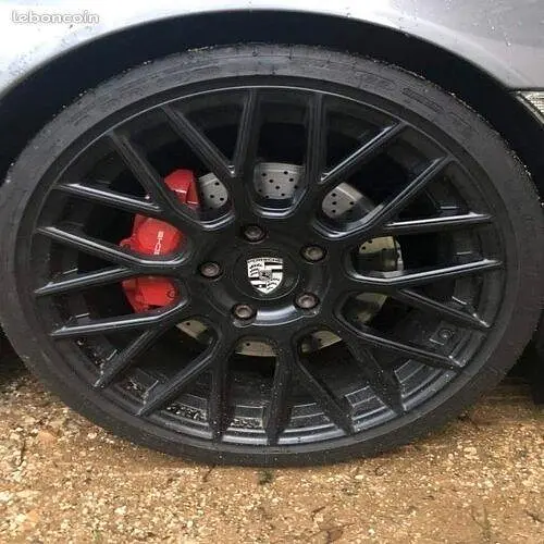 Ковпак колеса Porsche чорний+білий логотип 76мм 1шт пластик (на клямках) OEM 7L5601149 - фото 3