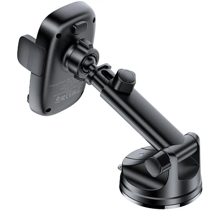 Автодержатель с зарядным устройством Acefast D49 Wireless Charging 15W Black - фото 4