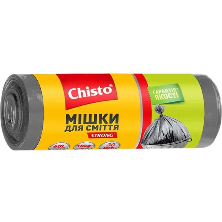 Пакети для сміття CHISTO 30шт 60л strong