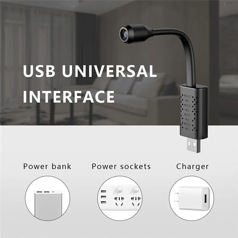 Міні wifi камера USB з гнучкою ніжкою Jianshu U21, 2 Мп, Full HD 1080P (100381) - фото 3