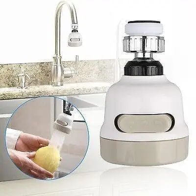 Насадка-аератор на кран MasterTool Water Saver 360 водозбережувач, гнучкий білий - фото 3