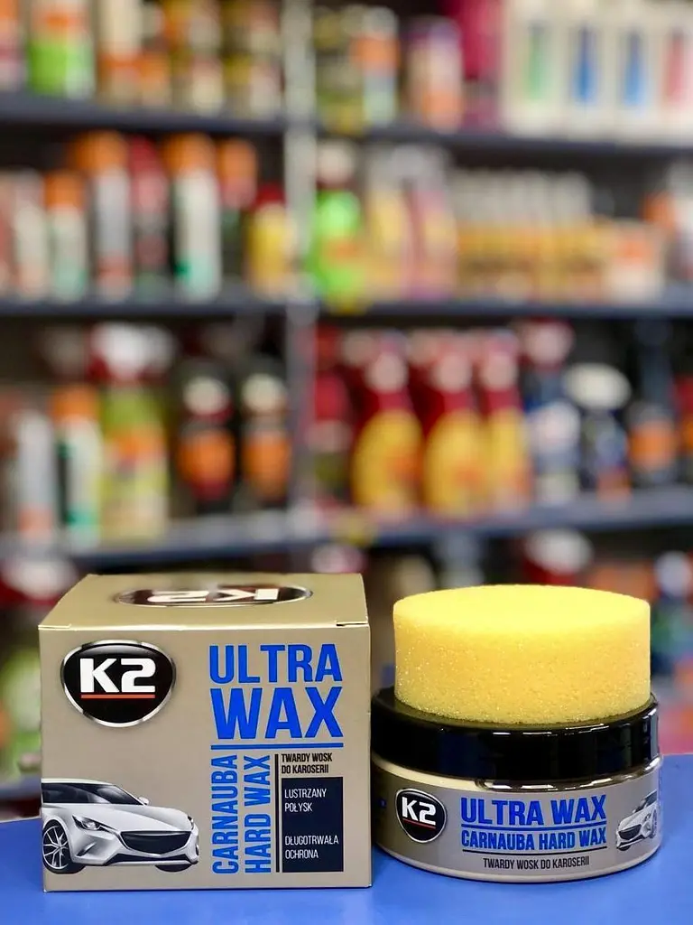 Поліроль кузова автовоск K2 Ultra Wax 250 г з губкою - фото 2
