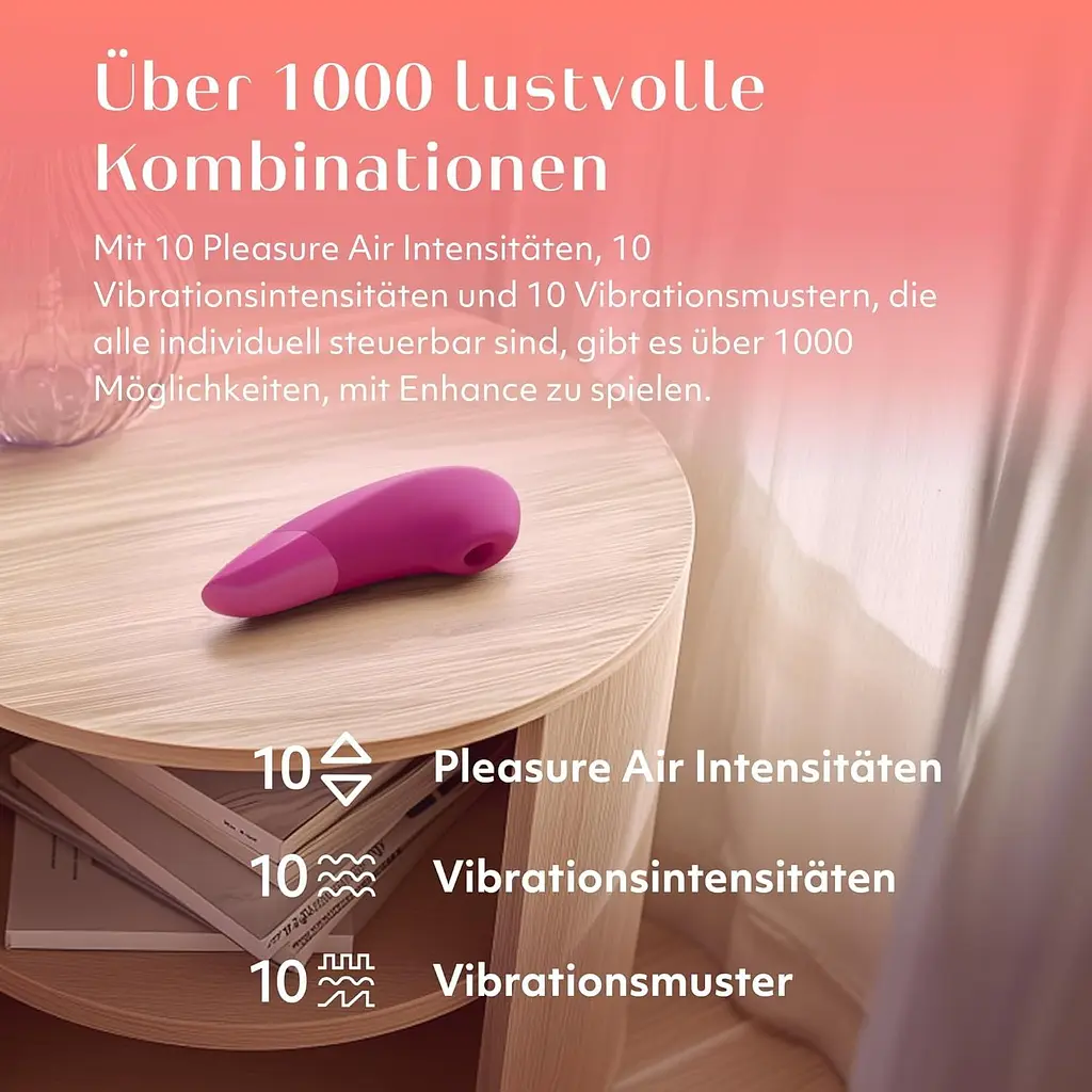 Стимулятор Womanizer Enhance Вакуумний клітора з вібрацією - фото 4