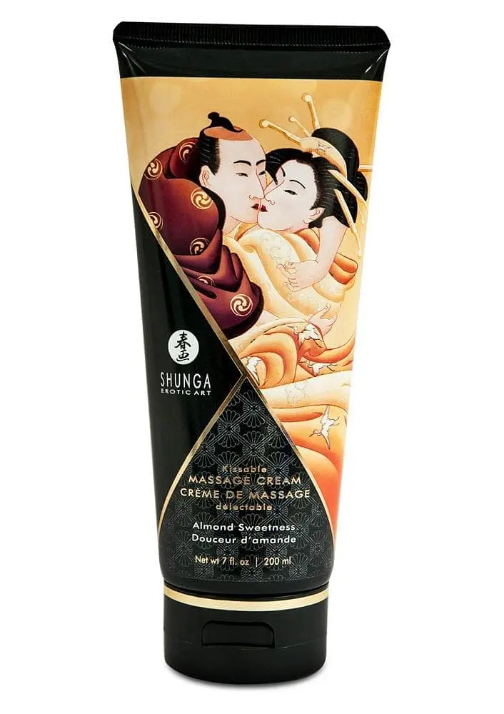 Їстівний масажний крем Shunga Солодкий мигдаль, 200 мл