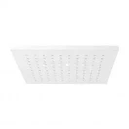 Верхній душ Paffoni Syncro Quadro 200x200xh8 мм з тримачем 400 мм white matt ZSOF075BO + ZSOF063BO, Білий матовий - фото 2