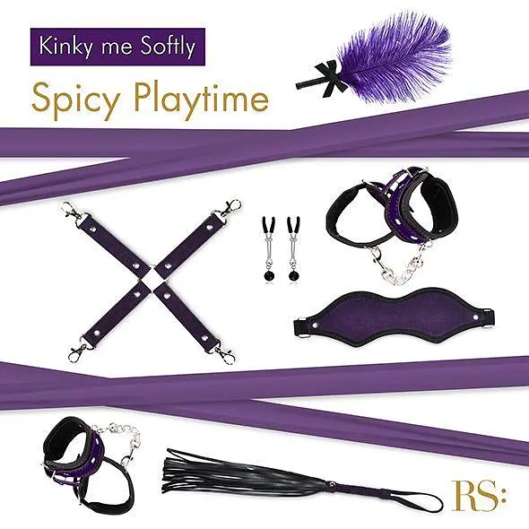 Подарочный набор для BDSM RIANNE S - Kinky Me Softly Purple: 8 предметов для удовольствия - фото 2