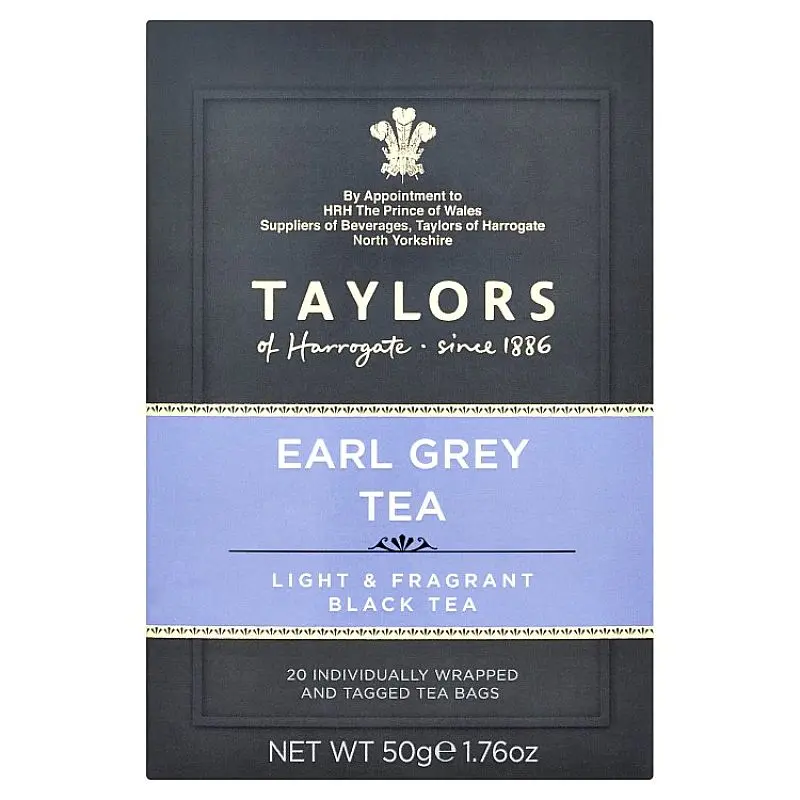 Чай черный Taylors of Harrogate Earl Grey, 20 пакетиков (802592) - фото 2