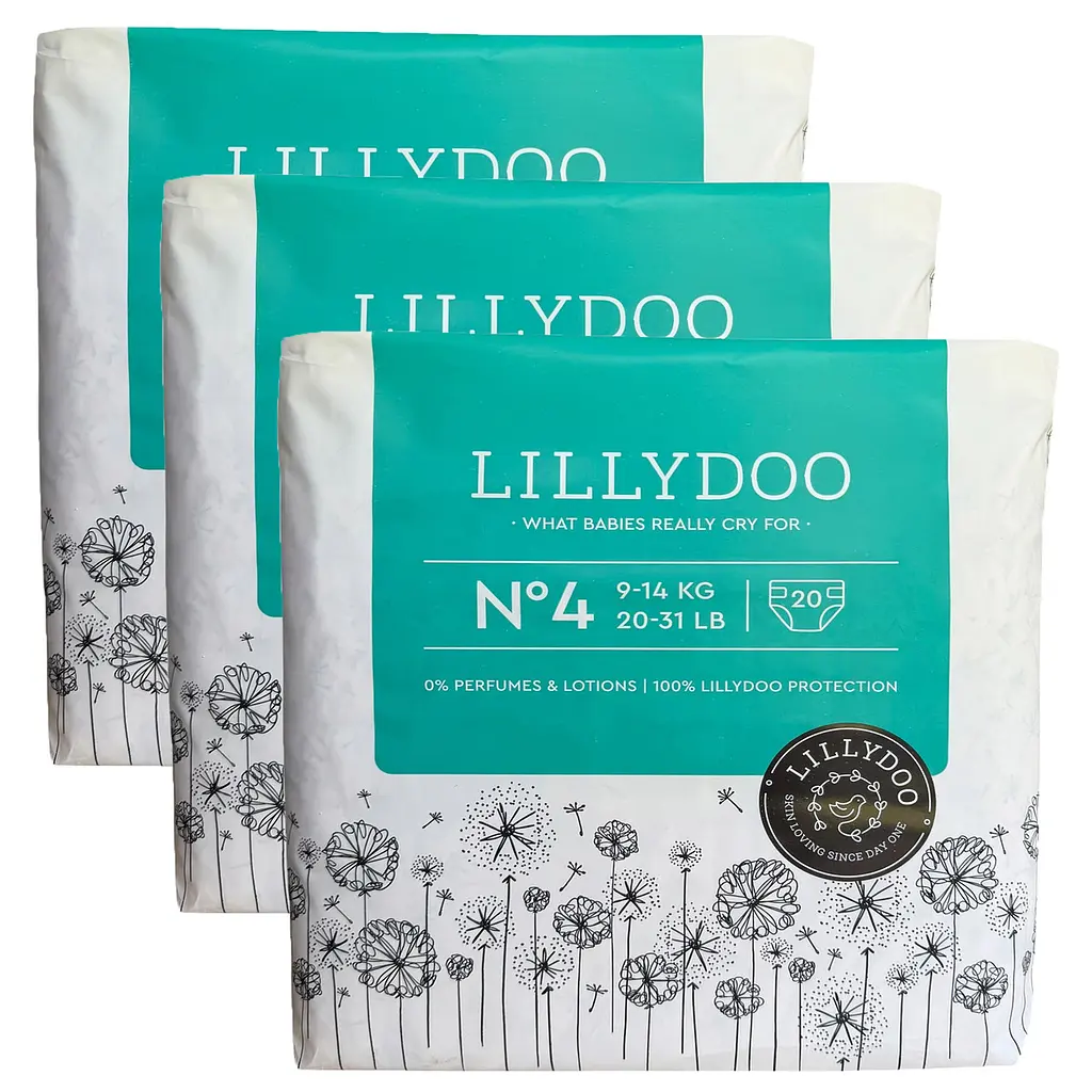 Підгузки LILLYDOO 4 (9-14 кг), 60 шт