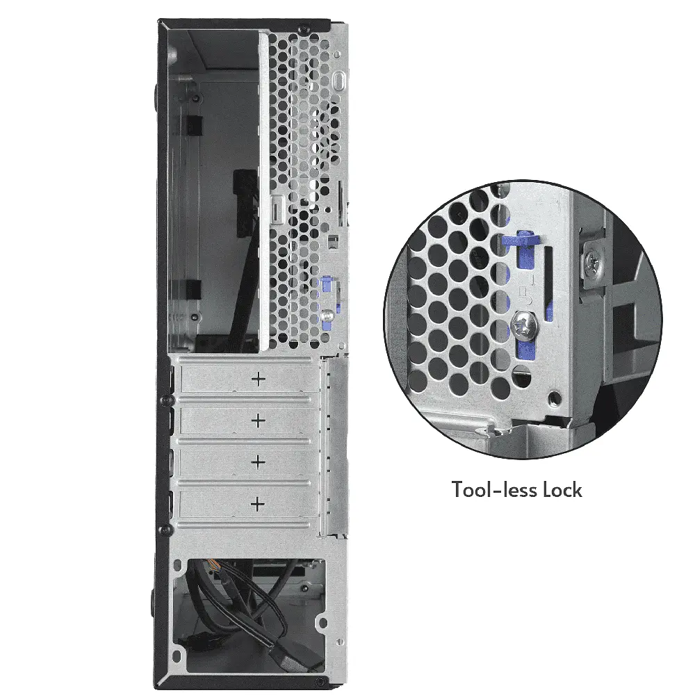 Корпус Chieftec UNI BE-10B-300 mATX , БЖ 300W, SLIM FF - фото 6