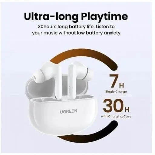 Бездротові навушники Ugreen WS200 HiTune T6 Hybrid Active Noise-Cancelling Earbuds UGR-15158 - фото 6