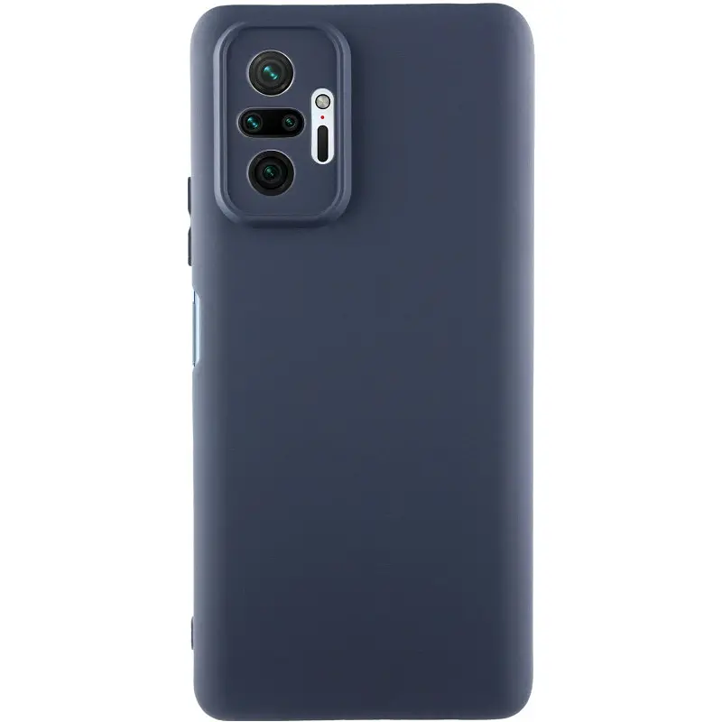 Чохол TPU Getman Liquid Silk Full Camera для Xiaomi Redmi Note 10 Pro / 10 Pro Max Синій / Midnight Blue - фото 1