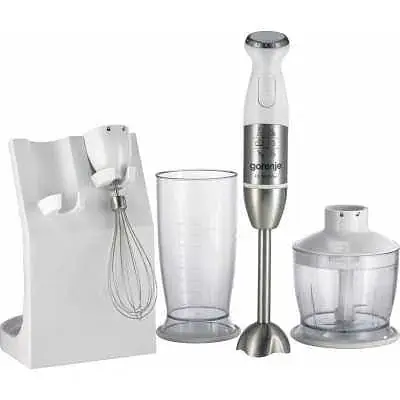 Блендер Gorenje 800вт.,турборежим.,ніжк.нерж.,вінчик,стакан HBC 806 QW
