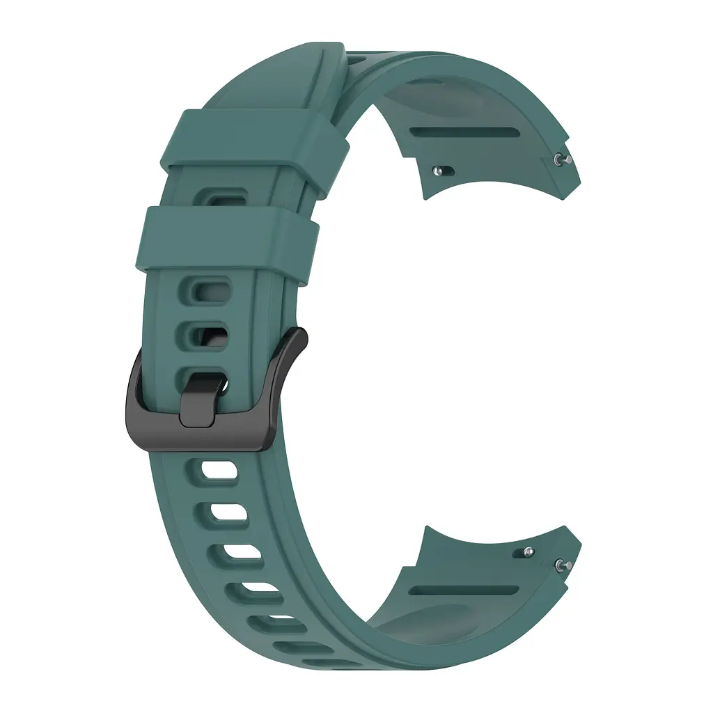 Браслет RiccoOne для Samsung Galaxy Watch 4 - сине-зеленый ширина крепления 20мм силикон Watchbands (W29-3WB21134651) - фото 3