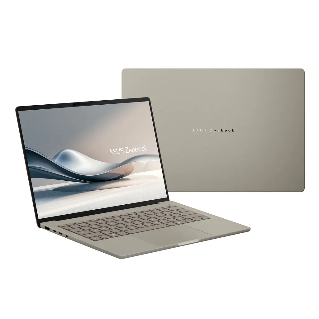 Ноутбук ASUS Zenbook A14 UX3407RA-QD906W 14 WUXGA OLED, Snapdragon X Elite X1E 78 100, 32GB, F1TB, UMA, Win11, Бежевий (90NB16G1-M000R0) - фото 2