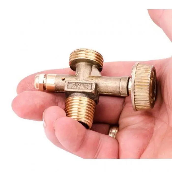 Вентиль INTERTOOL GS-0009, перехідник для газового балона та пальника, латунний кран - фото 2