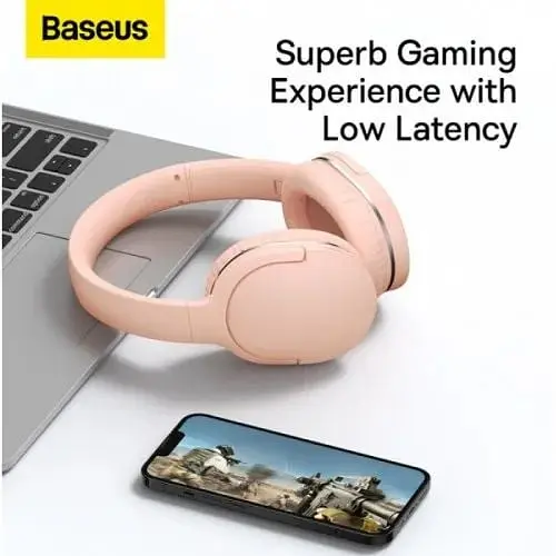 Бездротові навушники Baseus Encok Wireless Headphone D02 Pro повнорозмірні рожеві NGTD010304 - фото 7