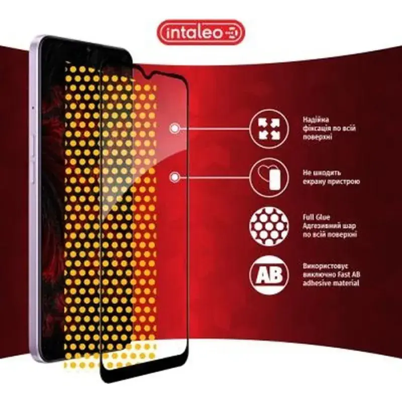 Скло захисне Intaleo Full Glue Realme 9 Pro Plus (1283126542695) - фото 6