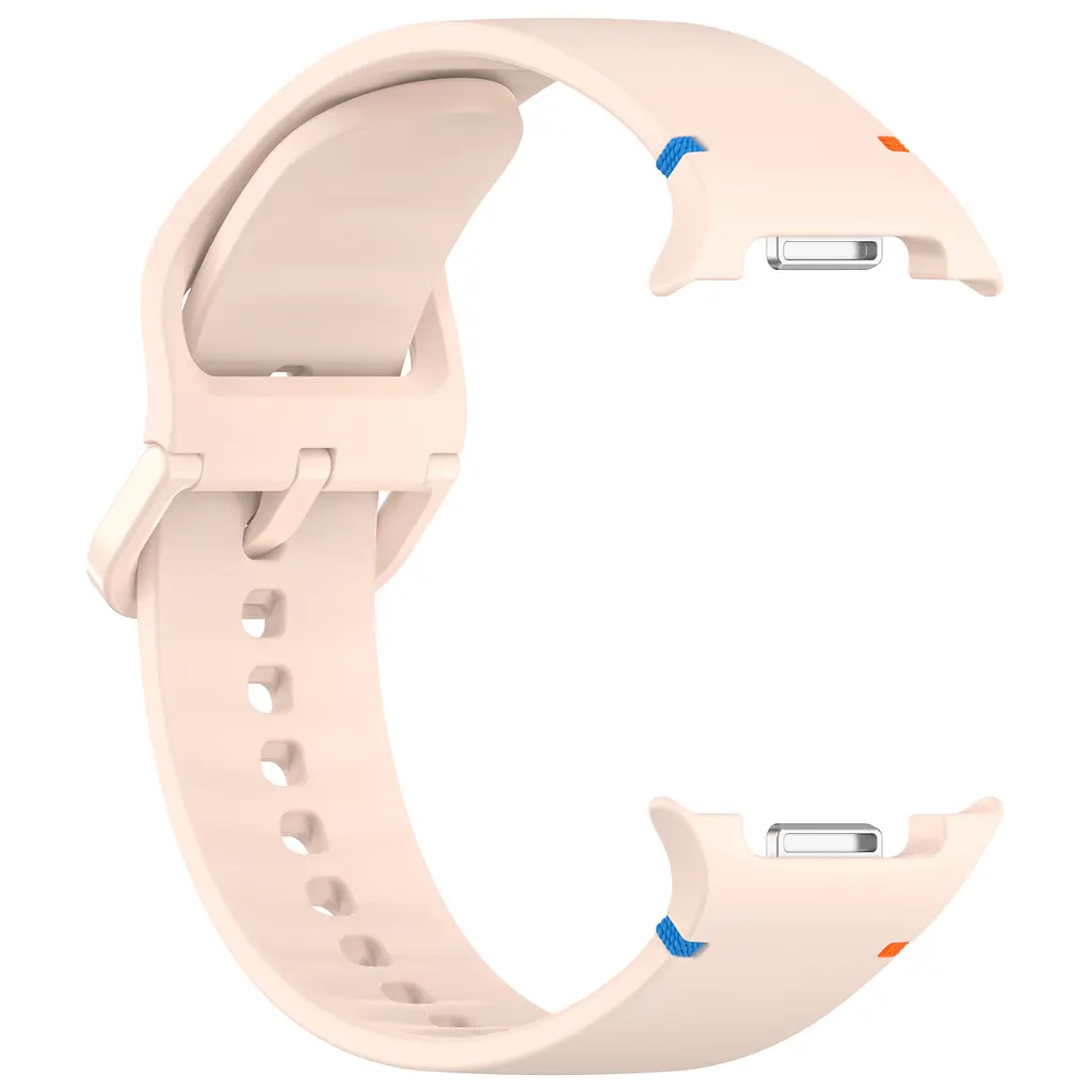 Силіконовий ремінець на смарт годинник Samsung Galaxy Watch 8 40mm/8 Classic 46mm/8 44mm, Silicone, light pink, зі зручною застібкою, на фітнес браслет, ArmorStandart (ARM86874) - фото 4