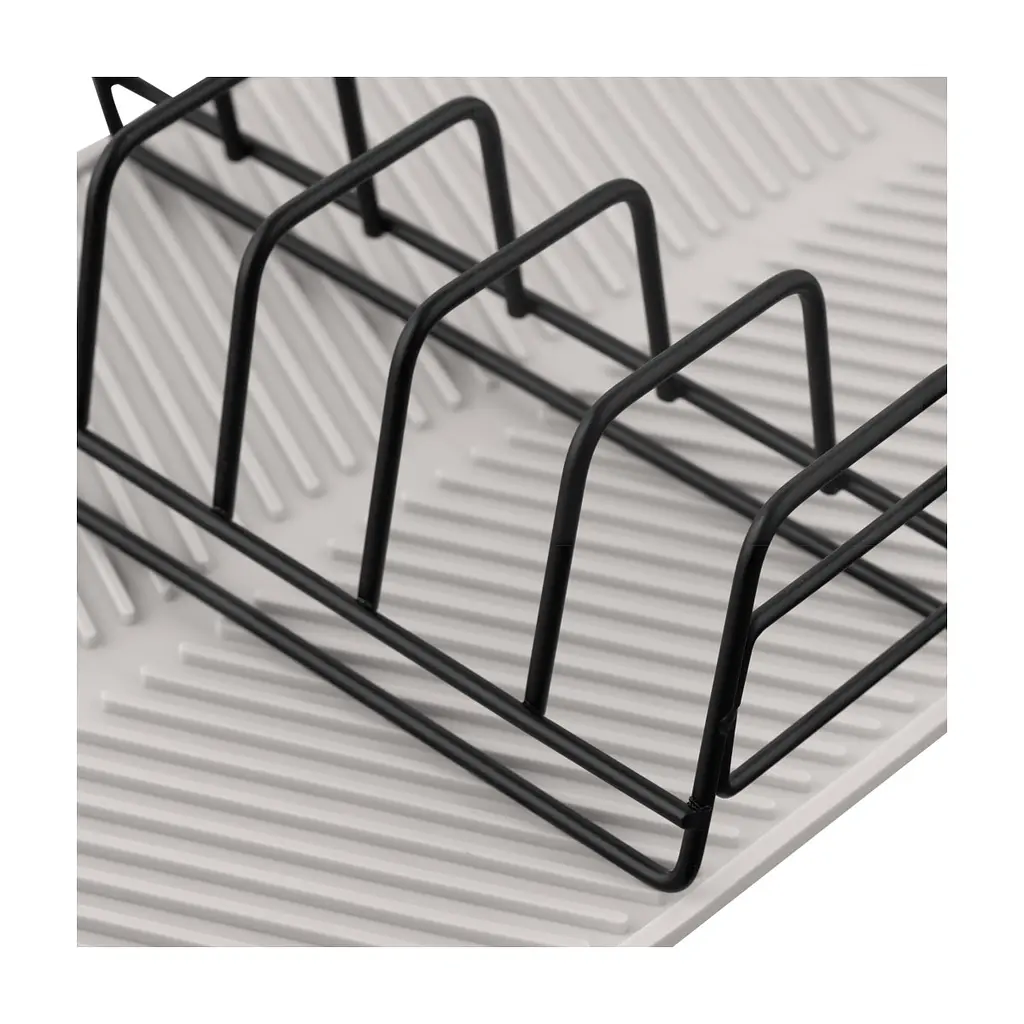 Сушарка для посуду ARDESTO Minimalism 39х25х8см, силікон, метал, сірий (ARHK4102DR) - фото 4