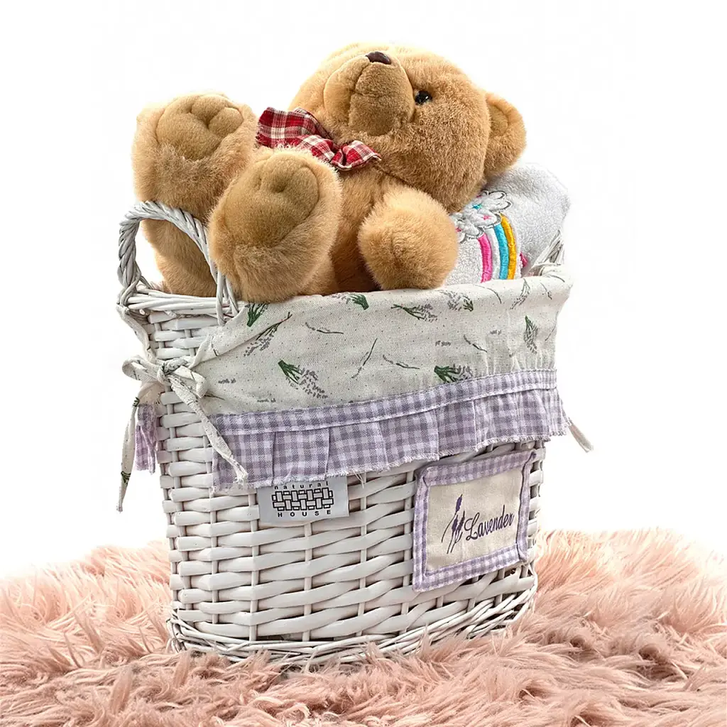 Кошик Natural House Лаванда з ручками 36х26х26 см білий (EW-24 M) - фото 5