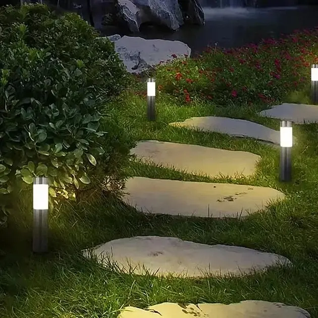 Комплект 2 шт садових світильників на сонячній батареї Solar Garden 5 Light вуличний ліхтар 37см - фото 2