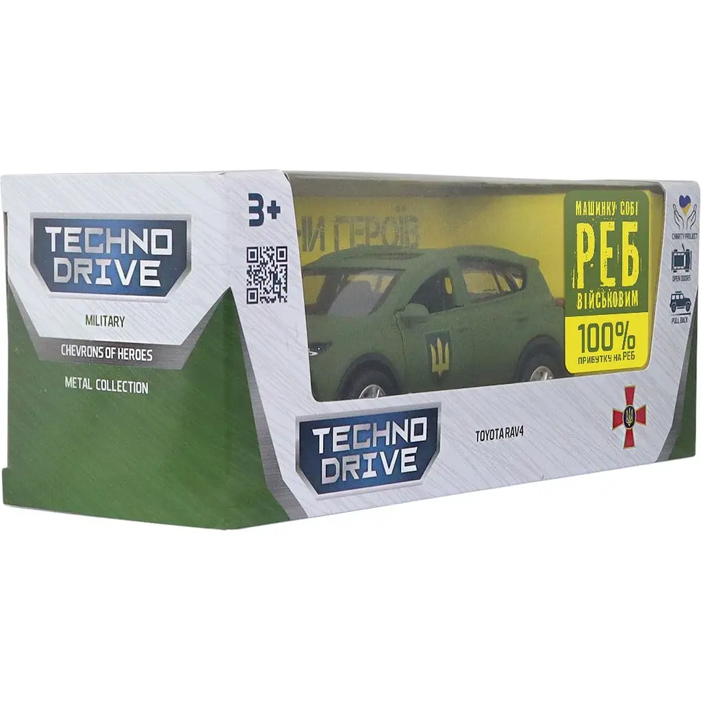 Автомодель TechnoDrive Шеврони Героїв Toyota RAV4 Сухопутні Війська ЗСУ (KM6198M2) - фото 12