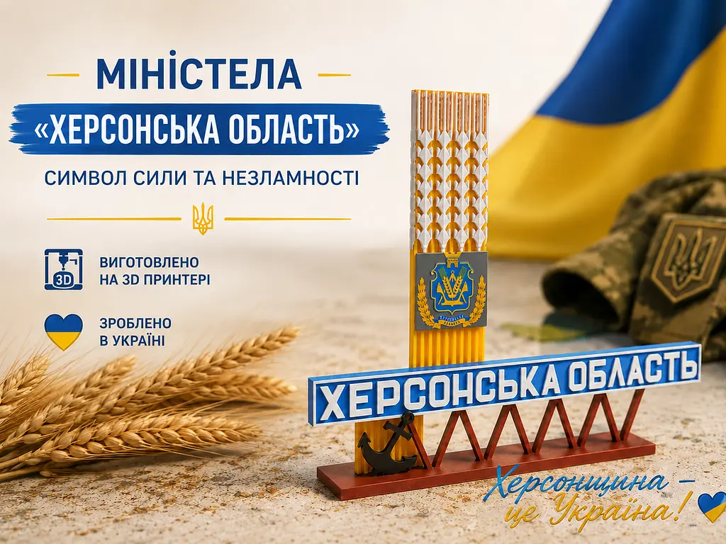 Подарункова стела «Херсонська область» для військового, ветерана, волонтера — патріотичний сувенір - фото 5