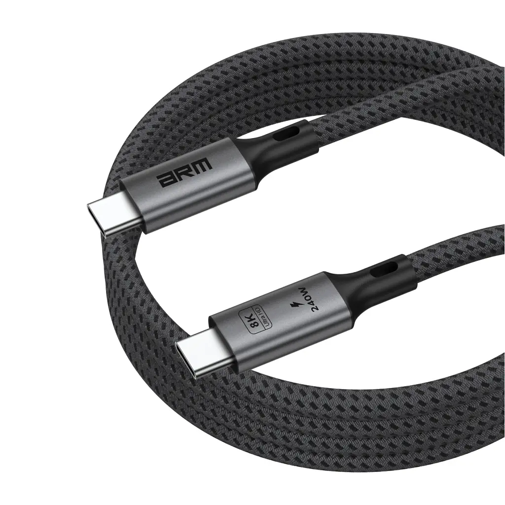 Дата кабель USB-C to USB-C 1.0m USB4 40Gbps 240W 8K60Hz black Armorstandart (ARM81921) - фото 5