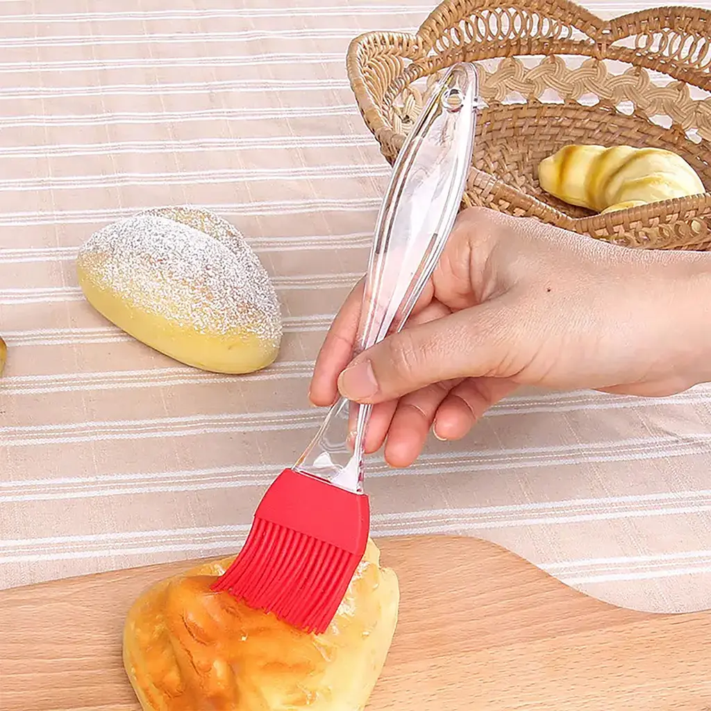 Пензлик кондитерський силіконовий для випікання маленький 17 см, Kitchen Master Салатовий 84746 - фото 8