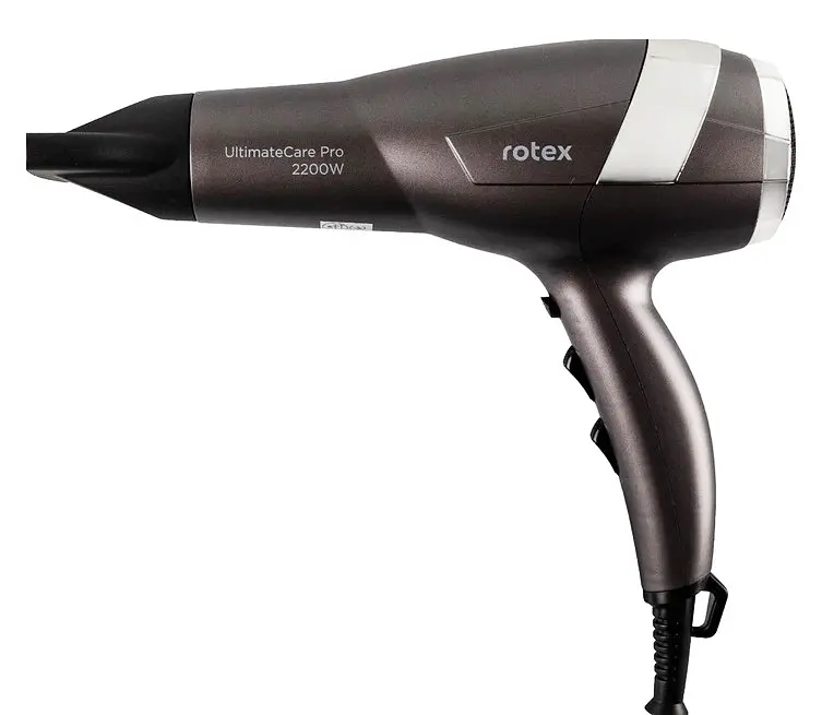 Професійний потужний фен Rotex RFF220-R UltimateCare Pro дифузор концентратор 2000 Вт Сірий - фото 3