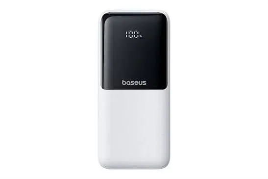 Зовнішній акумулятор Baseus EnerFill Power Bank 20000mAh 22.5W із 2 вбудованими кабелями USB-C + iP білий - фото 2