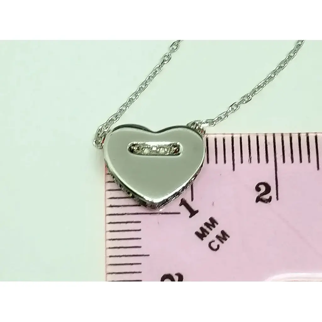 Срібне кольє Qvaliz Серце. Артикул 908-00954 - фото 6