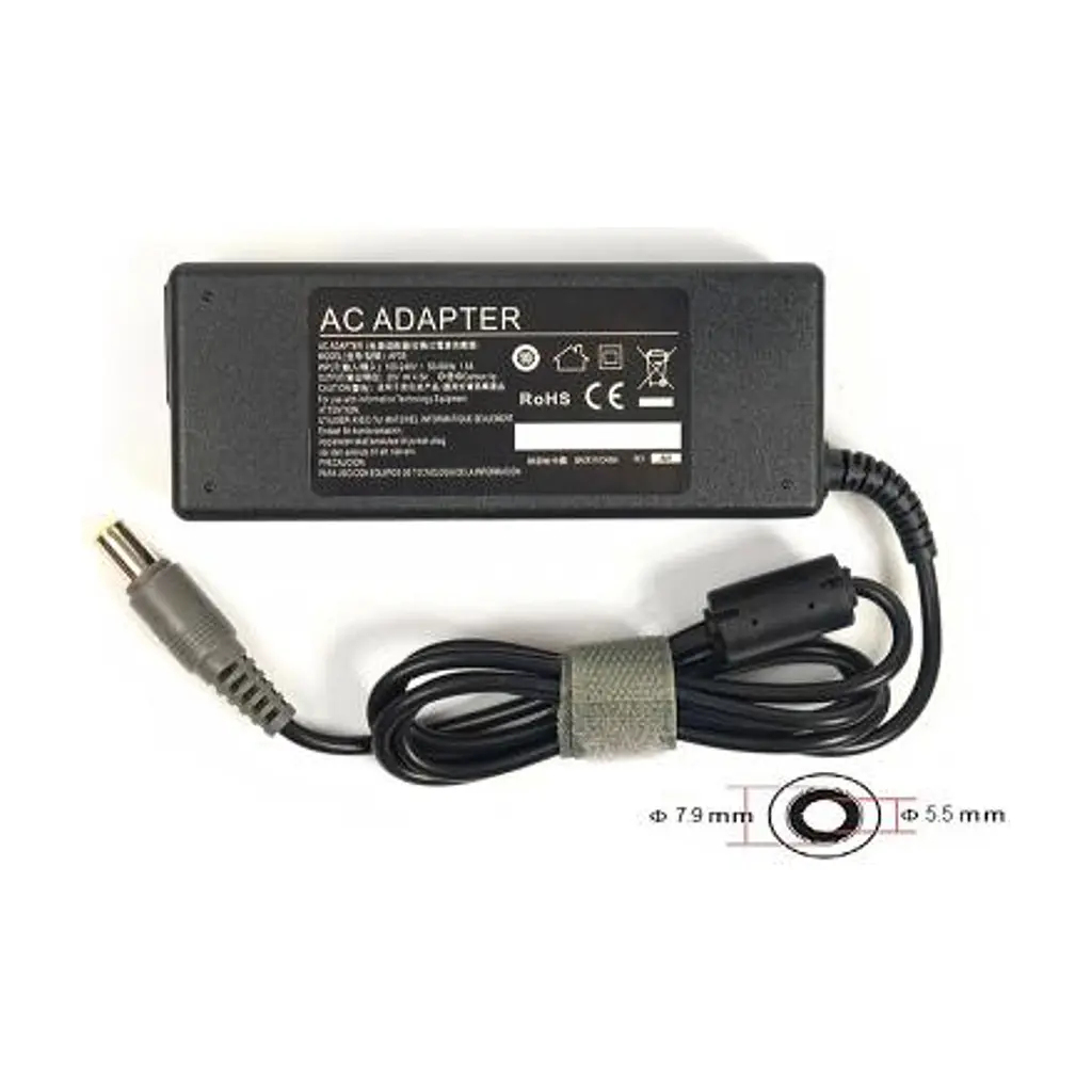 Блок живлення до ноутбуку PowerPlant IBM/LENOVO 220V, 20V 90W 4.5A (7.9*5.5) (IB90H7955)