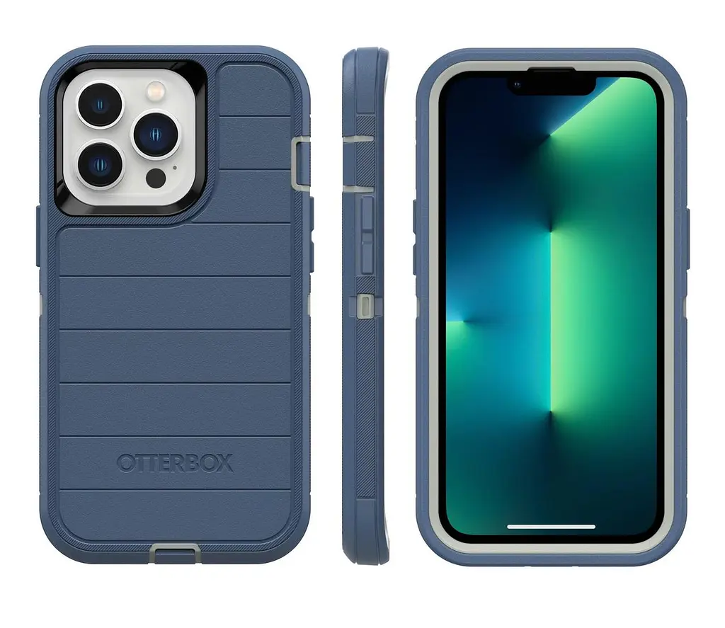 Чохол протиударний з кліпсою OtterBox Defender Pro 77-83532 для iPhone 13 Pro (6.1") Blue - фото 2