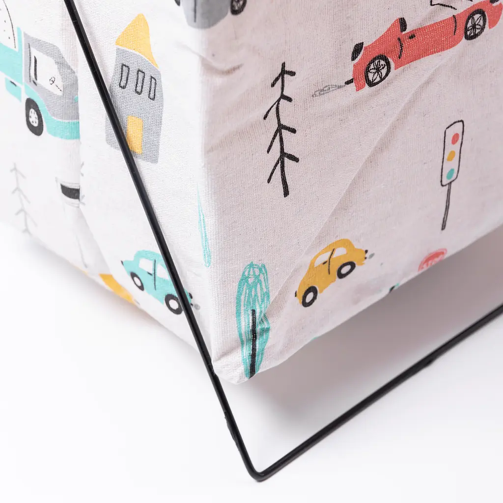 Кошик для білизни Yiwu на підставці HP-41-3 м'який 36x30x55 см, 50 л, текстиль/метал - фото 4