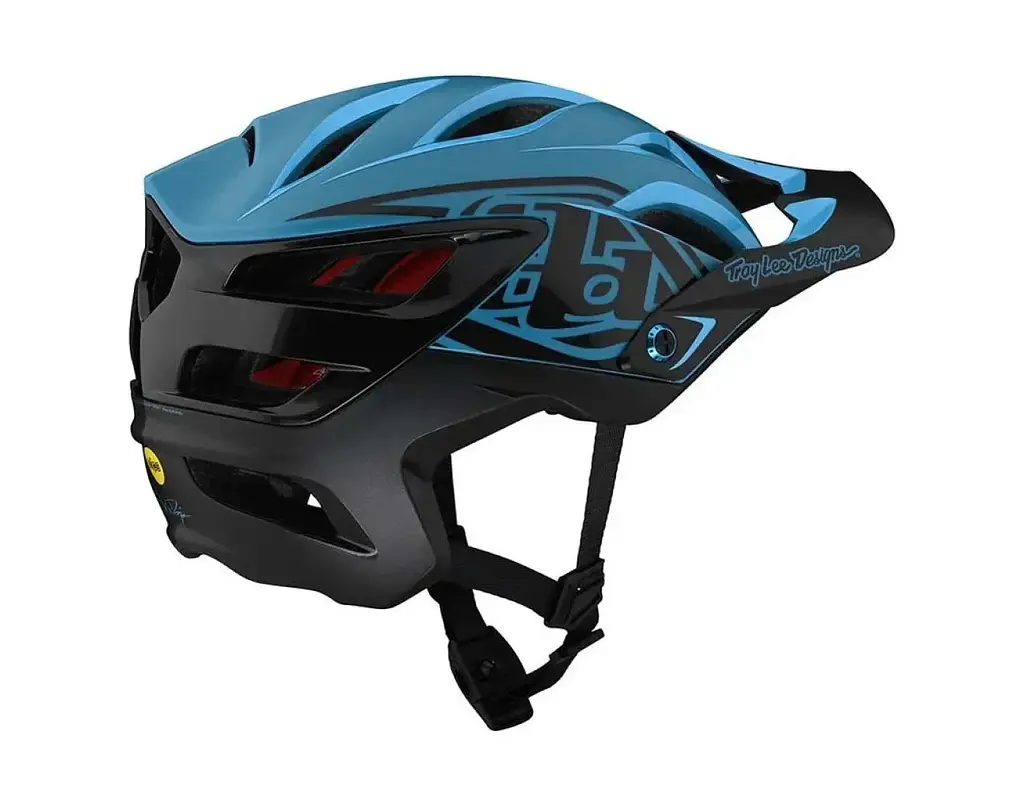 Велошолом Troy Lee Designs A3 Mips Helmet Uno Cyan Blue XS/S (1106-150267031) - фото 3