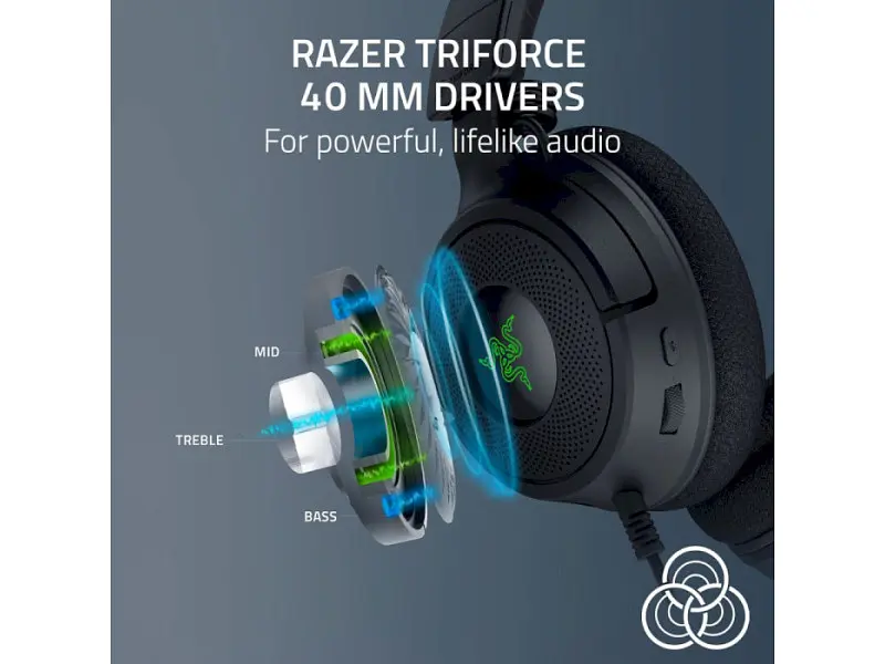 Навушники з мікрофоном Razer Kraken V4 X Black (RZ04-05180100-R3M1) - фото 9