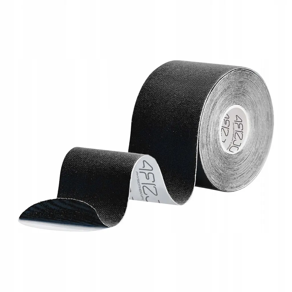 Стрічка кінезіологічна (кінезіо тейп) 4FIZJO 5 см x 5 м 4FJ0539 Black (P-5907739315977) - фото 5