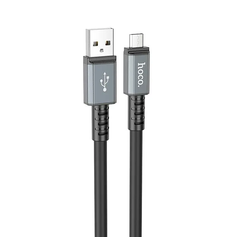 Кабель Hoco Micro USB Strength charging data cable X85 1m, 2.4A - фото 2